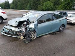 Salvage cars for sale from Copart Arlington, WA: 2020 Toyota Prius LE