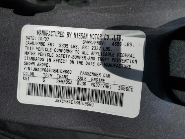 2008 Infiniti G37 Base