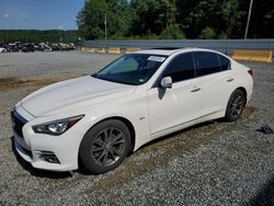 Salvage cars for sale from Copart Concord, NC: 2017 Infiniti Q50 Premium