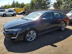 Honda Clarity Vehiculos salvage en venta: 2020 Honda Clarity Touring