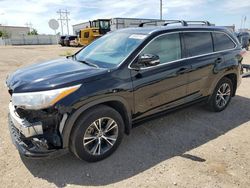 Toyota Highlander xle salvage cars for sale: 2016 Toyota Highlander XLE