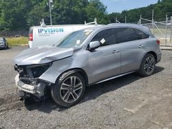 Salvage cars for sale at Finksburg, MD auction: 2017 Acura MDX Advance