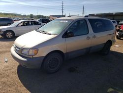 Salvage cars for sale at Colorado Springs, CO auction: 2000 Toyota Sienna LE