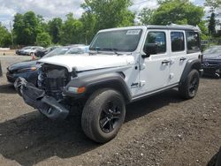 Jeep Wrangler Unlimited Sport salvage cars for sale: 2022 Jeep Wrangler Unlimited Sport