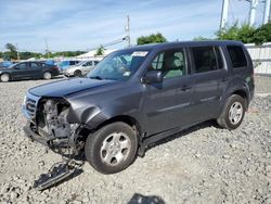 Honda Pilot LX salvage cars for sale: 2013 Honda Pilot LX