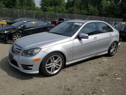 Salvage cars for sale from Copart Waldorf, MD: 2012 Mercedes-Benz C 250