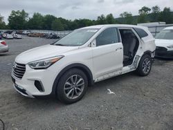 Salvage cars for sale from Copart Grantville, PA: 2017 Hyundai Santa FE SE