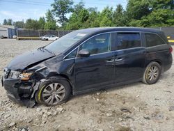 Salvage cars for sale at Waldorf, MD auction: 2016 Honda Odyssey EXL