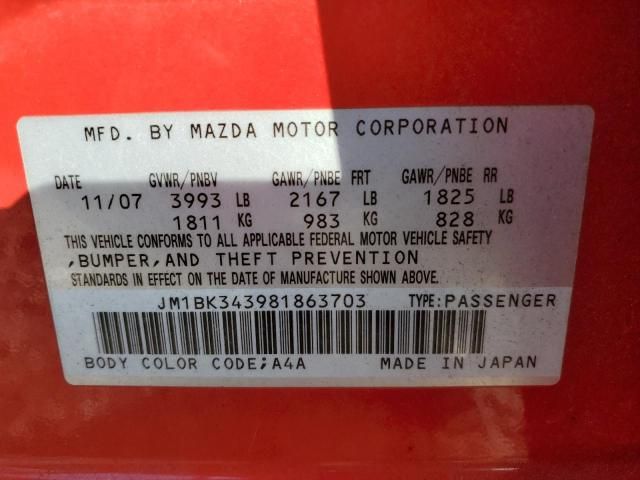 2008 Mazda 3 Hatchback