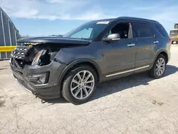 Vehiculos salvage en venta de Copart Wichita, KS: 2016 Ford Explorer Limited