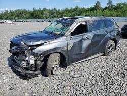 Salvage cars for sale from Copart Windham, ME: 2022 Toyota Highlander XLE