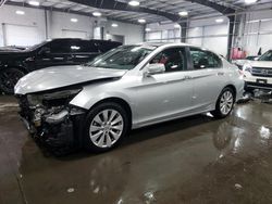 Salvage cars for sale at Ham Lake, MN auction: 2015 Honda Accord EX