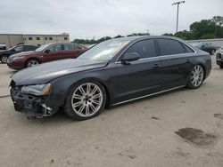 Salvage cars for sale at Wilmer, TX auction: 2014 Audi A8 L Quattro