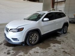 Salvage cars for sale at North Billerica, MA auction: 2021 Jeep Cherokee Latitude LUX