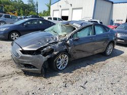 Salvage cars for sale at Savannah, GA auction: 2017 Ford Fusion SE