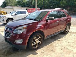 Chevrolet Equinox ltz salvage cars for sale: 2016 Chevrolet Equinox LTZ