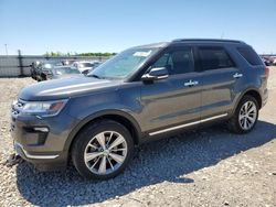 Salvage cars for sale from Copart Appleton, WI: 2018 Ford Explorer Limited