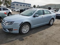 Salvage cars for sale at auction: 2011 Ford Fusion Hybrid