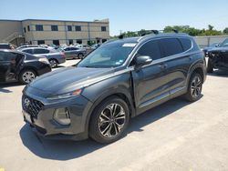 Salvage cars for sale at Wilmer, TX auction: 2020 Hyundai Santa FE Limited