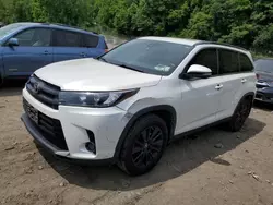 Salvage cars for sale at Marlboro, NY auction: 2019 Toyota Highlander SE