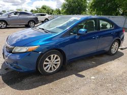 Salvage cars for sale at London, ON auction: 2012 Honda Civic EXL