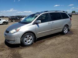 Salvage cars for sale from Copart Rocky View County, AB: 2004 Toyota Sienna CE