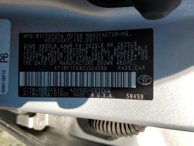 2012 Toyota Camry Base