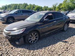 Honda salvage cars for sale: 2017 Honda Accord Touring