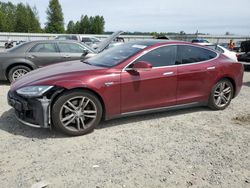 Tesla Model s salvage cars for sale: 2012 Tesla Model S