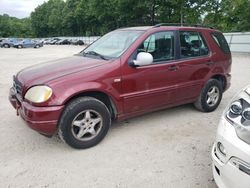 Salvage cars for sale at North Billerica, MA auction: 2000 Mercedes-Benz ML 320