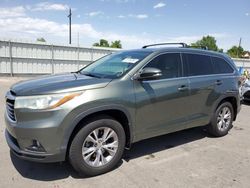 Hail Damaged Cars for sale at auction: 2015 Toyota Highlander XLE