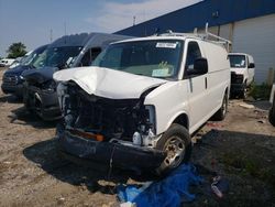 Salvage trucks for sale at Woodhaven, MI auction: 2012 Chevrolet Express G2500