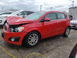 Salvage cars for sale at Chicago Heights, IL auction: 2012 Chevrolet Sonic LT