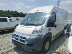 Salvage trucks for sale at Mebane, NC auction: 2018 Dodge RAM Promaster 2500 2500 High