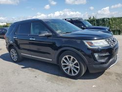 Buy Salvage Cars For Sale now at auction: 2016 Ford Explorer Limited