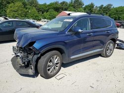 Salvage cars for sale at Mendon, MA auction: 2020 Hyundai Santa FE SEL