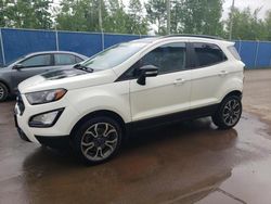 Vehiculos salvage en venta de Copart Moncton, NB: 2019 Ford Ecosport SES