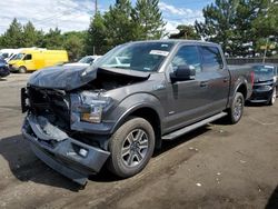 Salvage trucks for sale at Denver, CO auction: 2017 Ford F150 Supercrew