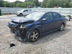 Salvage cars for sale at Augusta, GA auction: 2012 Toyota Corolla Base