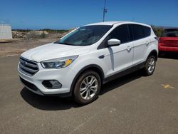 Salvage cars for sale at Kapolei, HI auction: 2017 Ford Escape SE