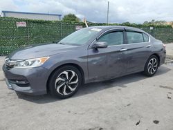 Salvage cars for sale from Copart Orlando, FL: 2017 Honda Accord EXL