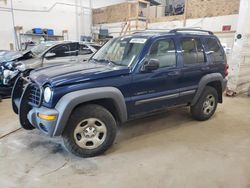 Salvage cars for sale at Ham Lake, MN auction: 2002 Jeep Liberty Sport