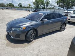 Salvage cars for sale at Riverview, FL auction: 2019 Ford Fusion SEL