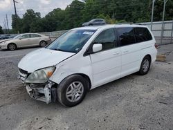 Salvage cars for sale at Savannah, GA auction: 2007 Honda Odyssey EXL