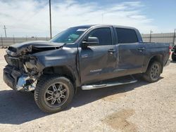 Salvage cars for sale at Andrews, TX auction: 2017 Toyota Tundra Crewmax SR5