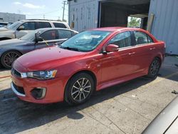 Vehiculos salvage en venta de Copart Chicago Heights, IL: 2017 Mitsubishi Lancer ES