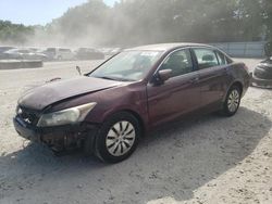 Salvage cars for sale at North Billerica, MA auction: 2009 Honda Accord LX