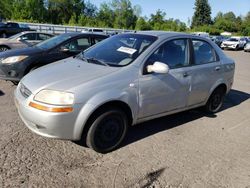 Chevrolet salvage cars for sale: 2005 Chevrolet Aveo Base