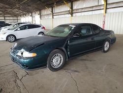 Salvage cars for sale from Copart Phoenix, AZ: 2001 Chevrolet Monte Carlo LS