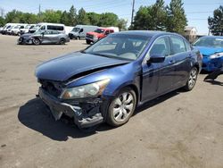 Salvage cars for sale at Denver, CO auction: 2009 Honda Accord EX